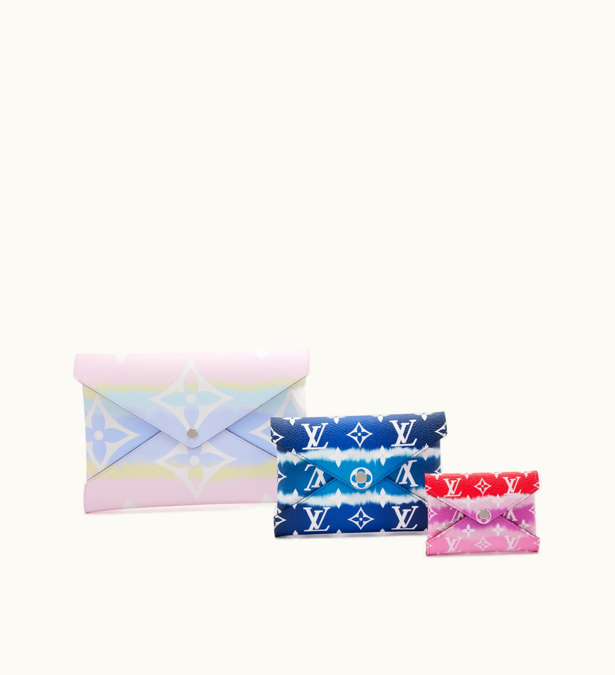 Louis Vuitton Louis Vuitton 2020 Silver Hardware Louis Vuitton Set: Trio of Multicolored Monogram Escale Coated Canvas Kirigami Pouches