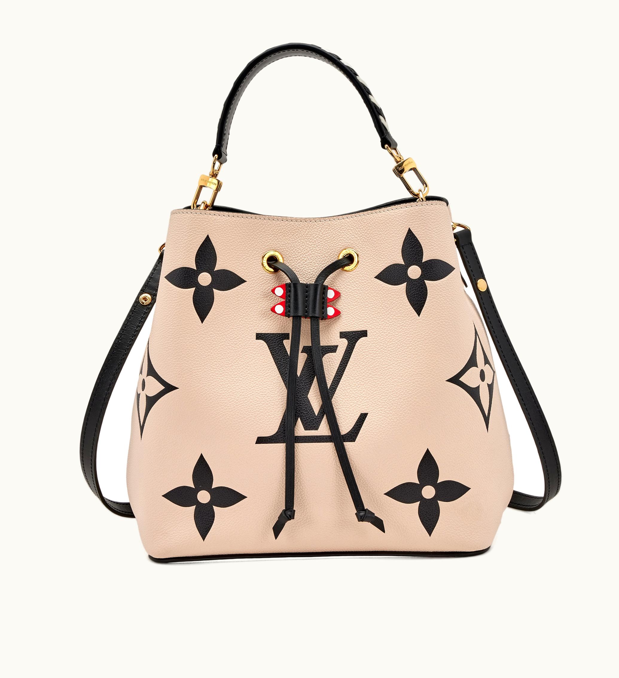 Louis Vuitton Louis Vuitton NeoNeo MM Gold Hardware Bucket Bag by Louis Vuitton featuring Black and Beige Empreinte Monogram
