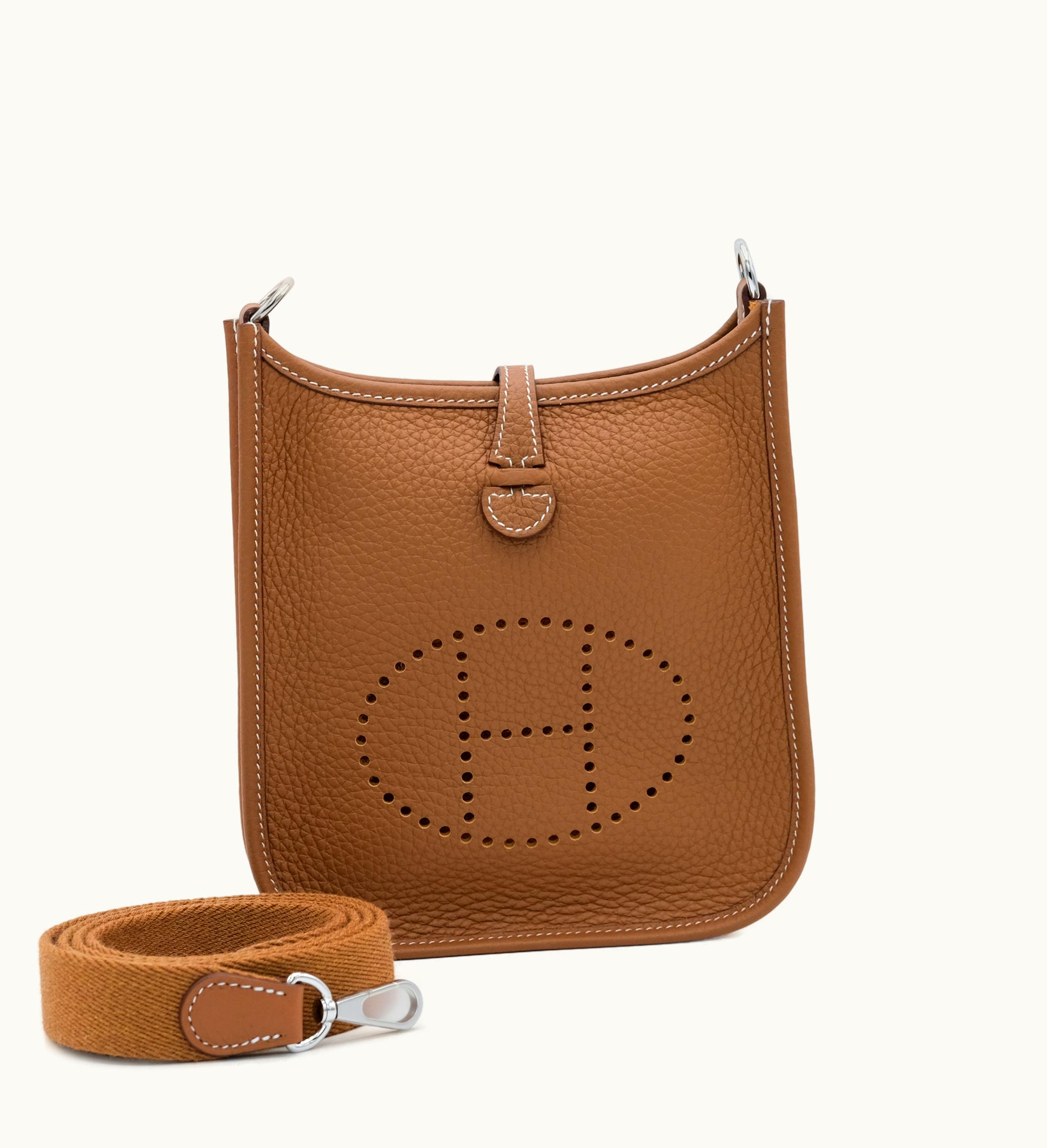 Hermès Hermès Gold Clemence Mini Evelyne II TPM 16 with Palladium Hardware, expected in 2023