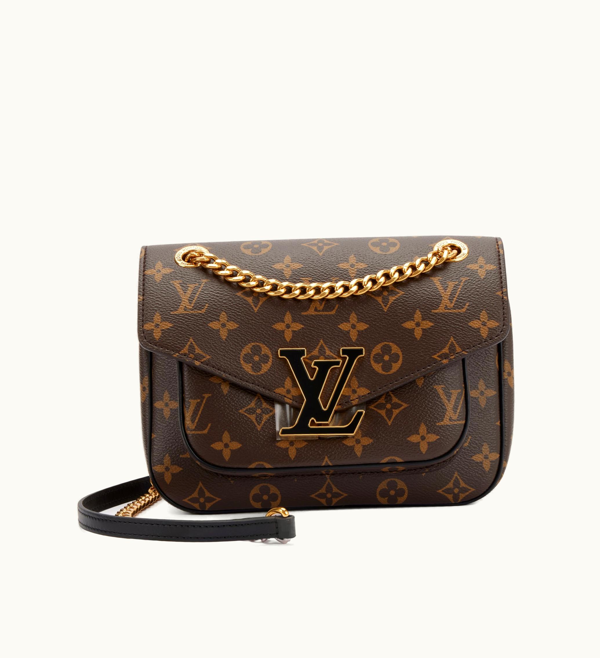 Louis Vuitton Louis Vuitton 2021 Louis Vuitton Passy in Brown Monogram Coated Canvas with Gold Hardware