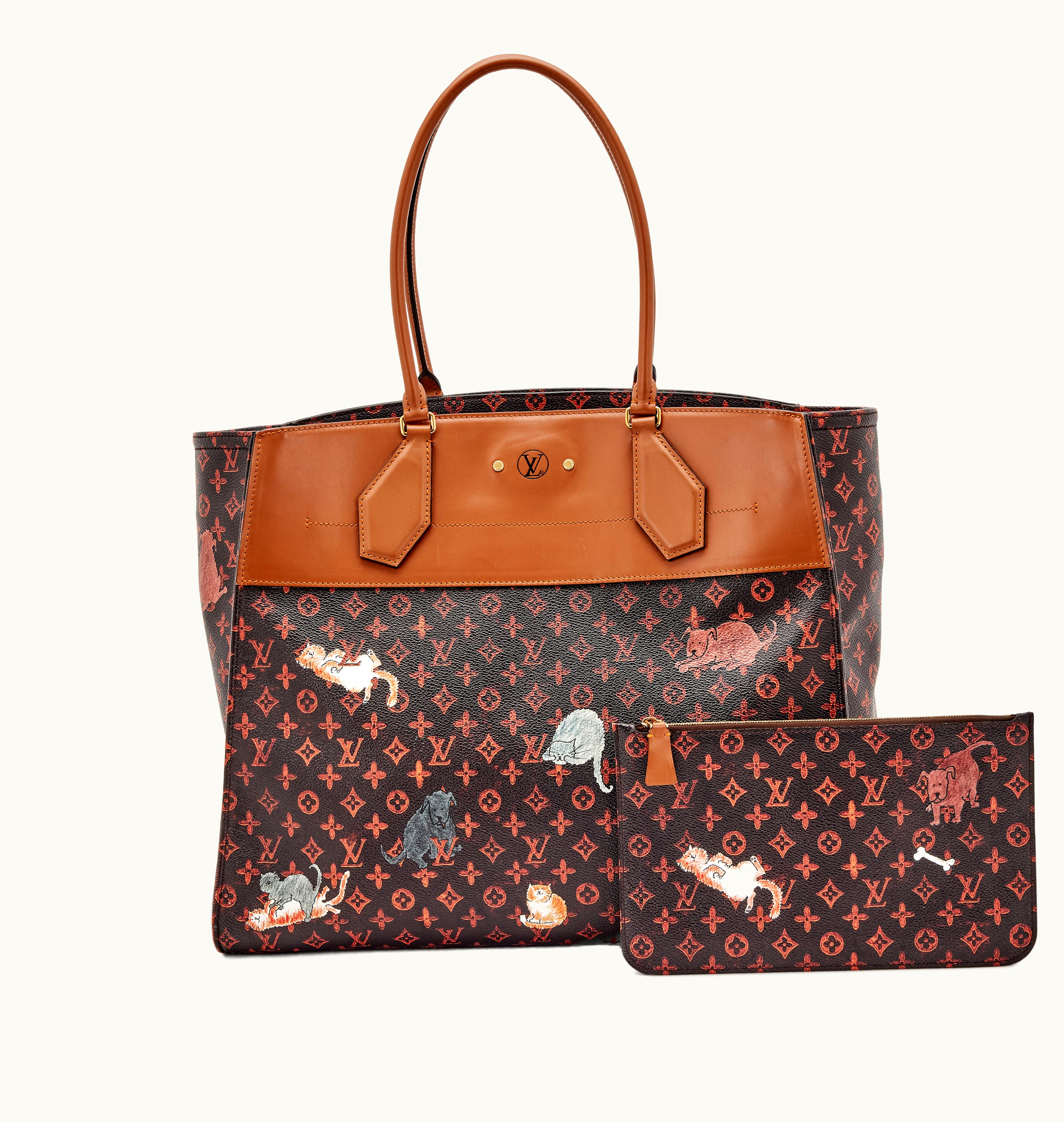 Louis Vuitton Louis Vuitton 2018 Golden Hardware Louis Vuitton Catogram Coated Canvas City Steamer Cabas XXL