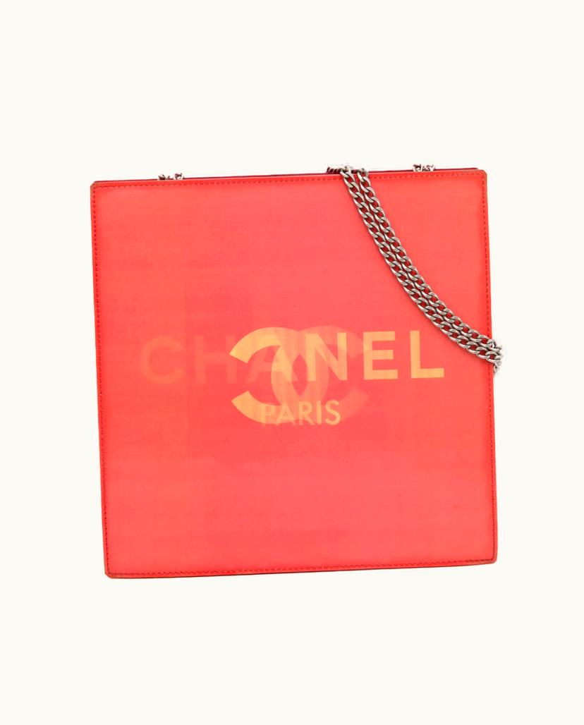 Chanel Chanel Holographic Chain Shoulder Bag In Red