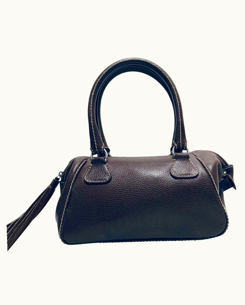 Chanel Chanel Classic Leather Handbag Brown