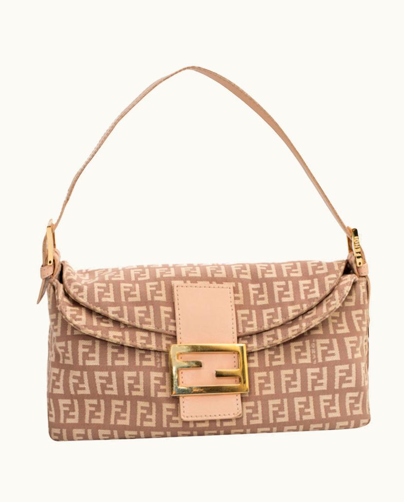 Fendi Fendi Women's Mamma Baguette Canvas In Pink
