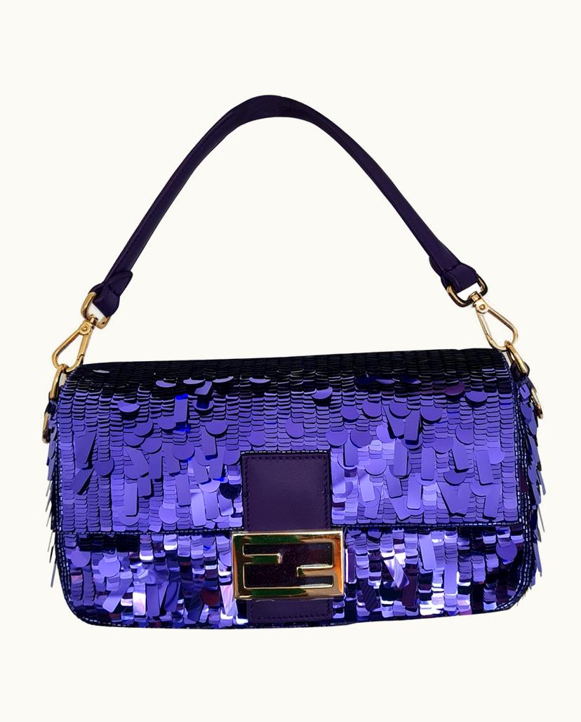 Fendi Fendi Women's Baguette Bag In Violet