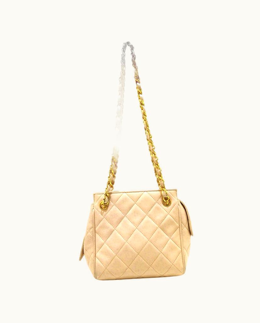 Chanel Chanel Matelassée Shoulder Bag Lambskin Pink
