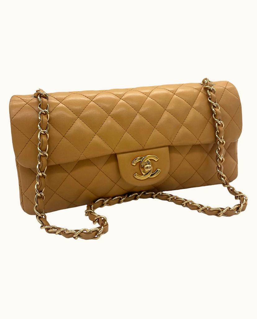 Chanel Chanel East West Bag Leather In Beige