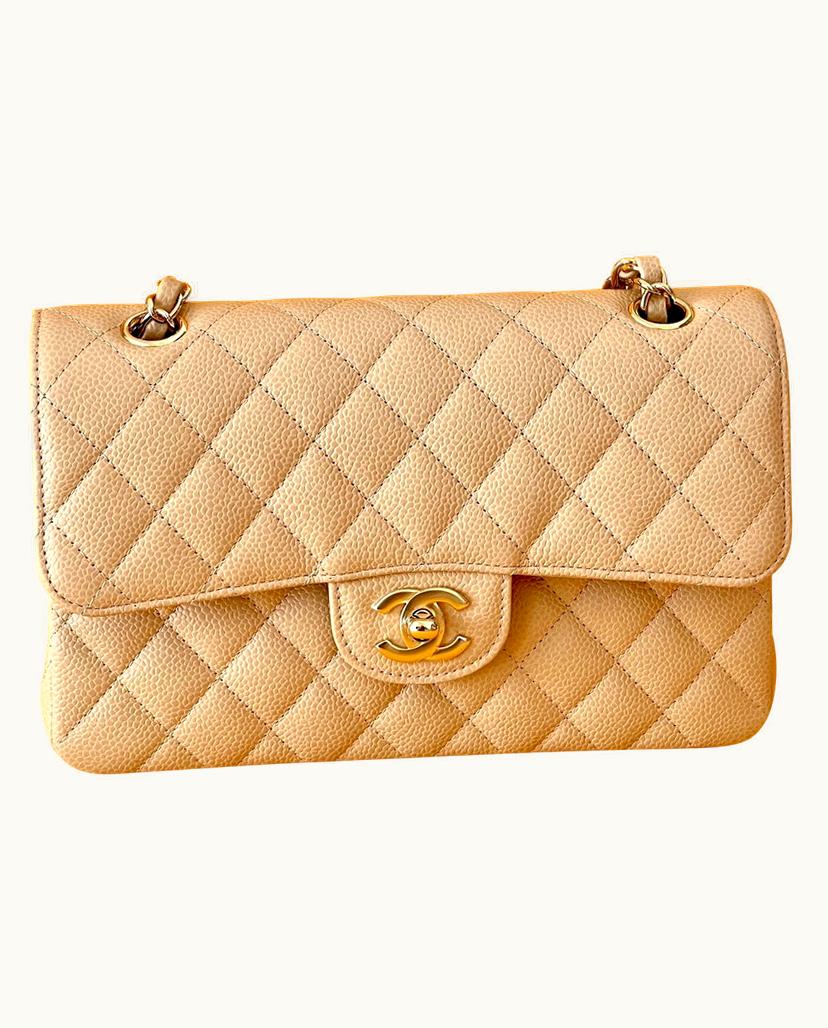 Chanel Chanel Classic Double Flap Bag Caviar Beige Clair