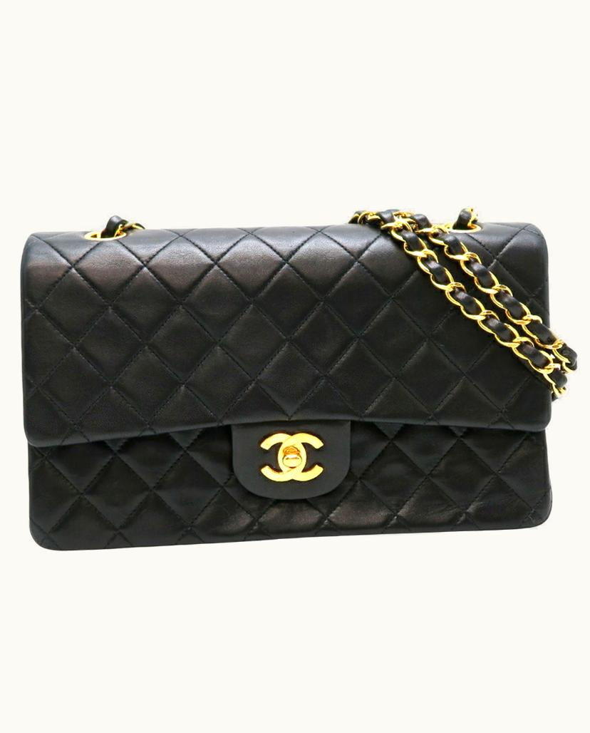 Chanel Chanel Classic Flap Bag Leather In Black