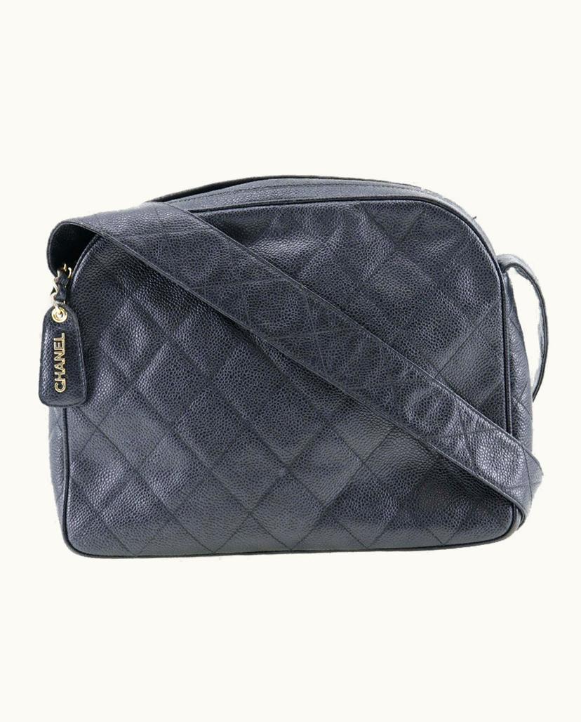 Chanel Chanel Classic Flap Shoulder Bag Leather Black