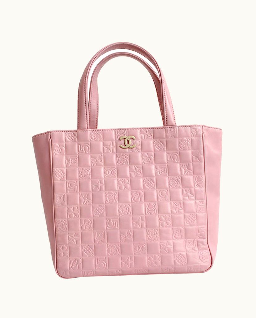 Chanel Chanel Women's Shopping Tote Leather In Pink