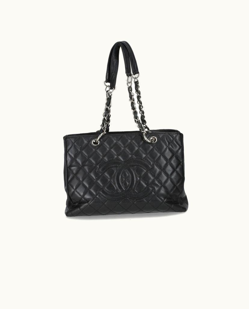 Chanel Chanel Grand Shopping Tote Bag Black Caviar Leather