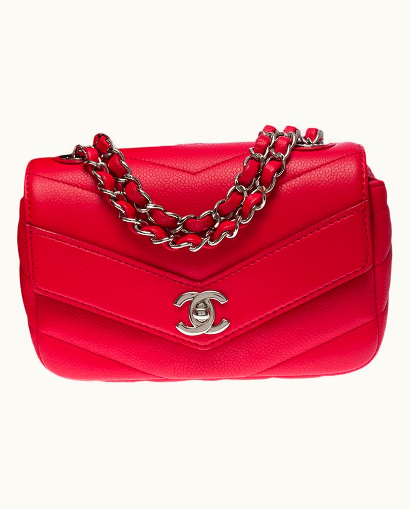 Chanel Chanel Mini Timeless Classic Sac in Red Caviar