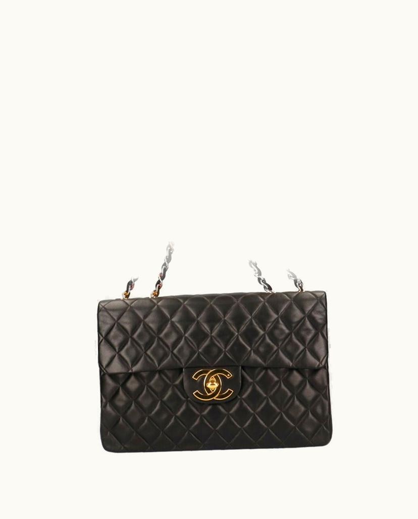 Chanel Chanel Matelassée Shoulder Bag in Black Leather