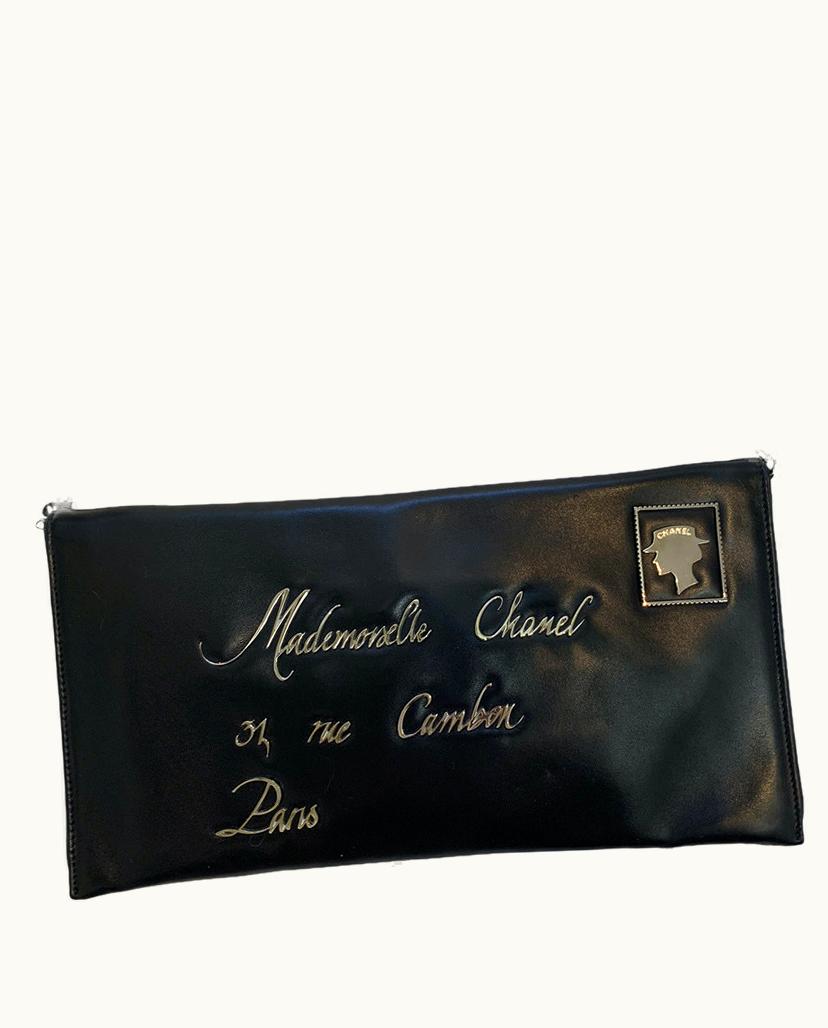 Chanel Chanel Volta Clutch Bag Leather In Black