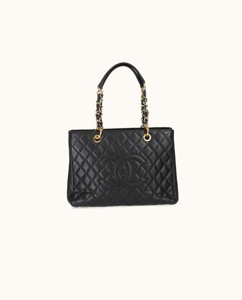 Chanel Chanel Grand Shopping Tote Bag Caviar Leather In Black