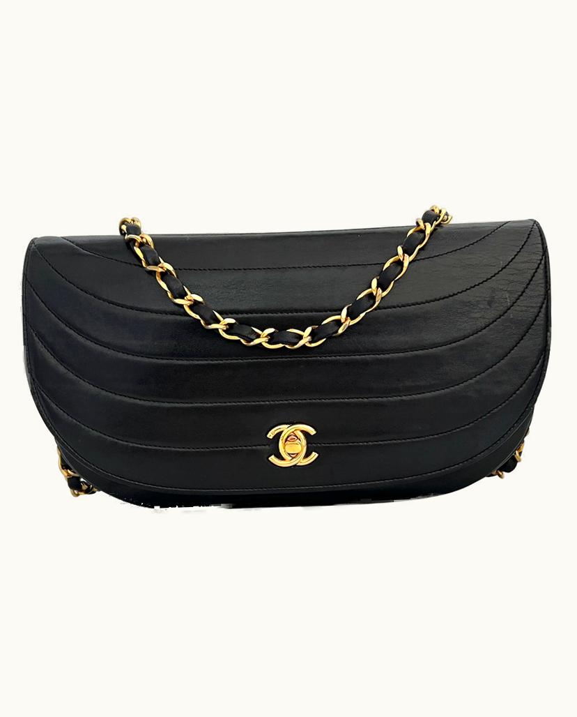 Chanel Chanel Vintage Classic Flap Bag Leather In Black