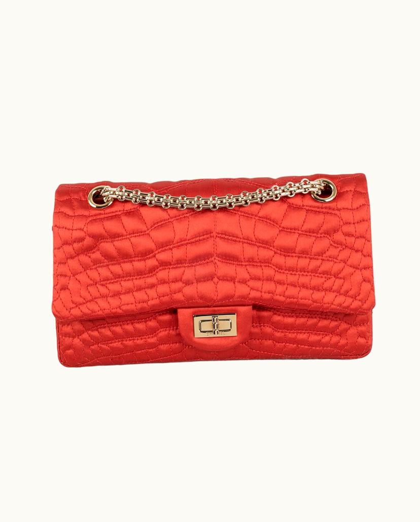 Chanel Chanel S177 Exotic Leather Women's Sac in Red