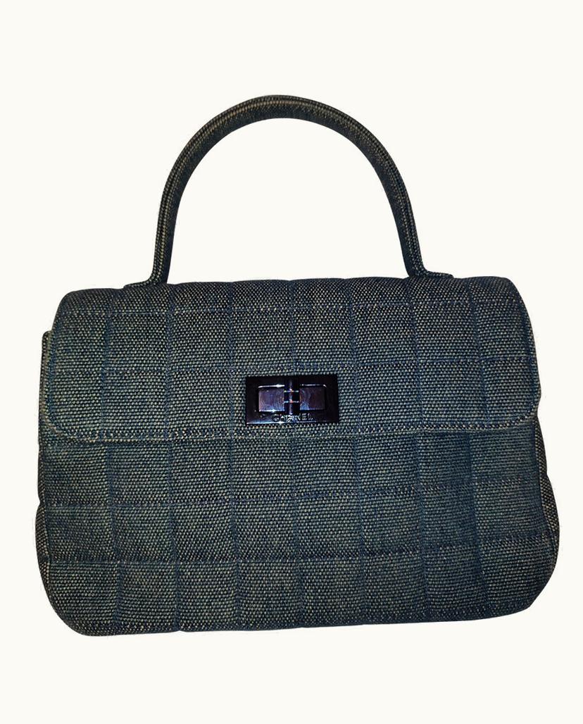 Chanel Chanel Women's Handbag Jeans Fabric In Yellow