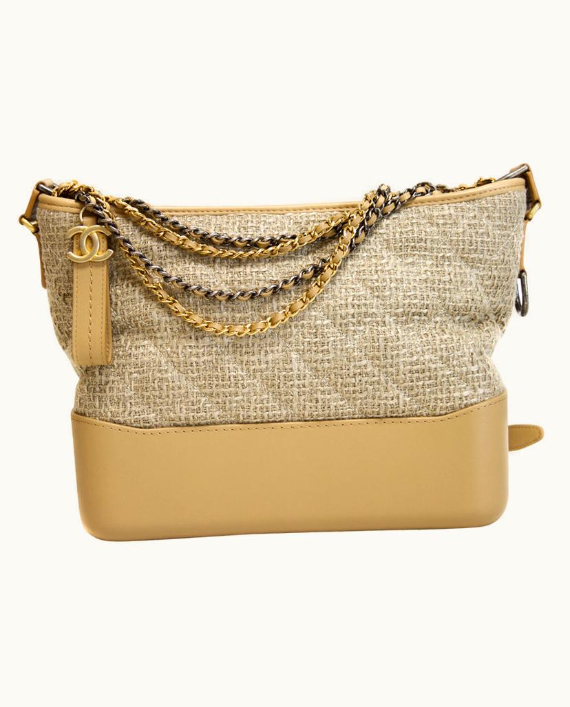 Chanel Chanel Women's Gabrielle Medium Leather In Beige