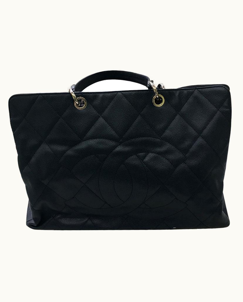 Chanel Chanel Matelassé Double Compartment Tote Bag Blue