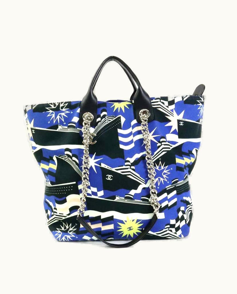 Chanel Chanel Multi-Color Canvas Shoulder Bag