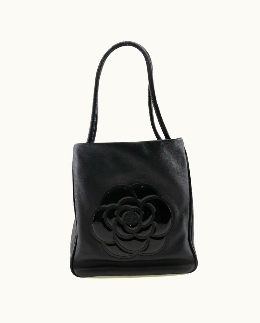 Chanel Chanel Camélia Tote Bag Luxury Lambskin Black