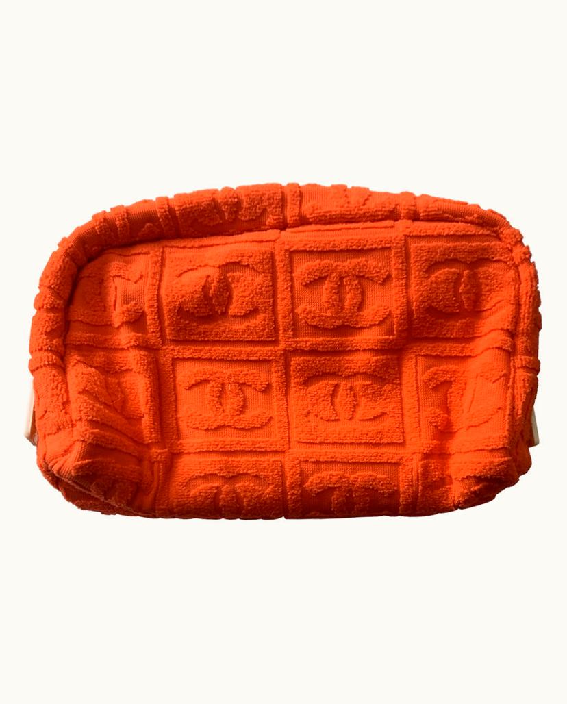 Chanel Chanel Women's Travel Bag Cotton In Orange