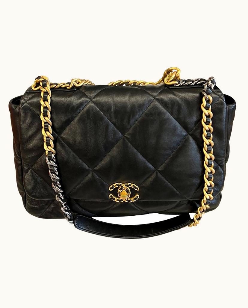 Chanel Chanel 19 Maxi Bag Leather In Black