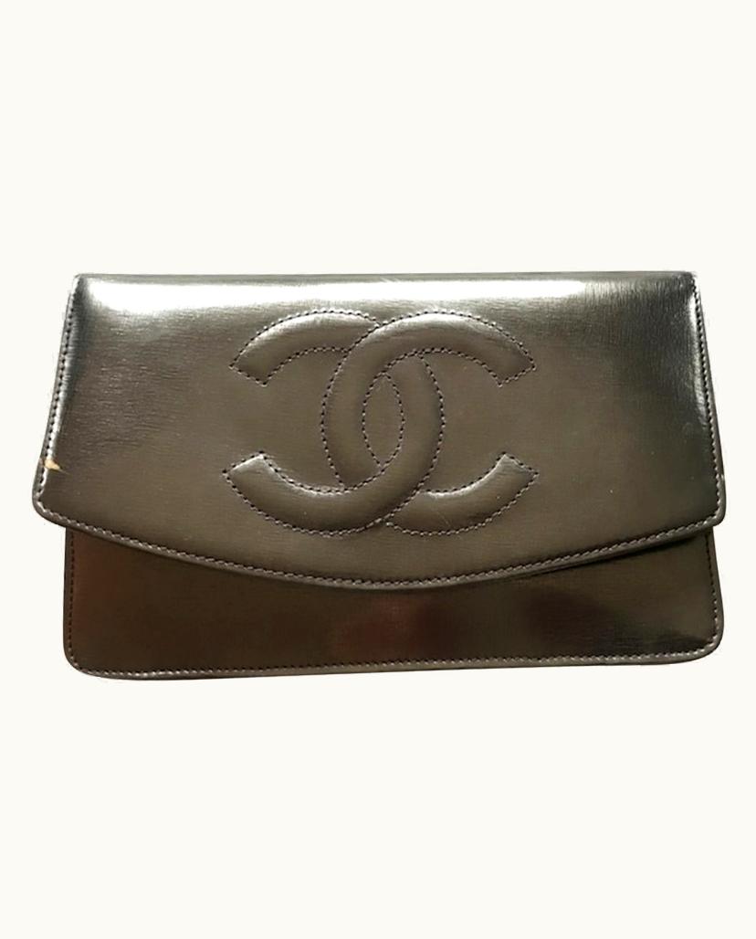 Chanel Chanel Women's Wallet On Chain Patent Leather In Gold