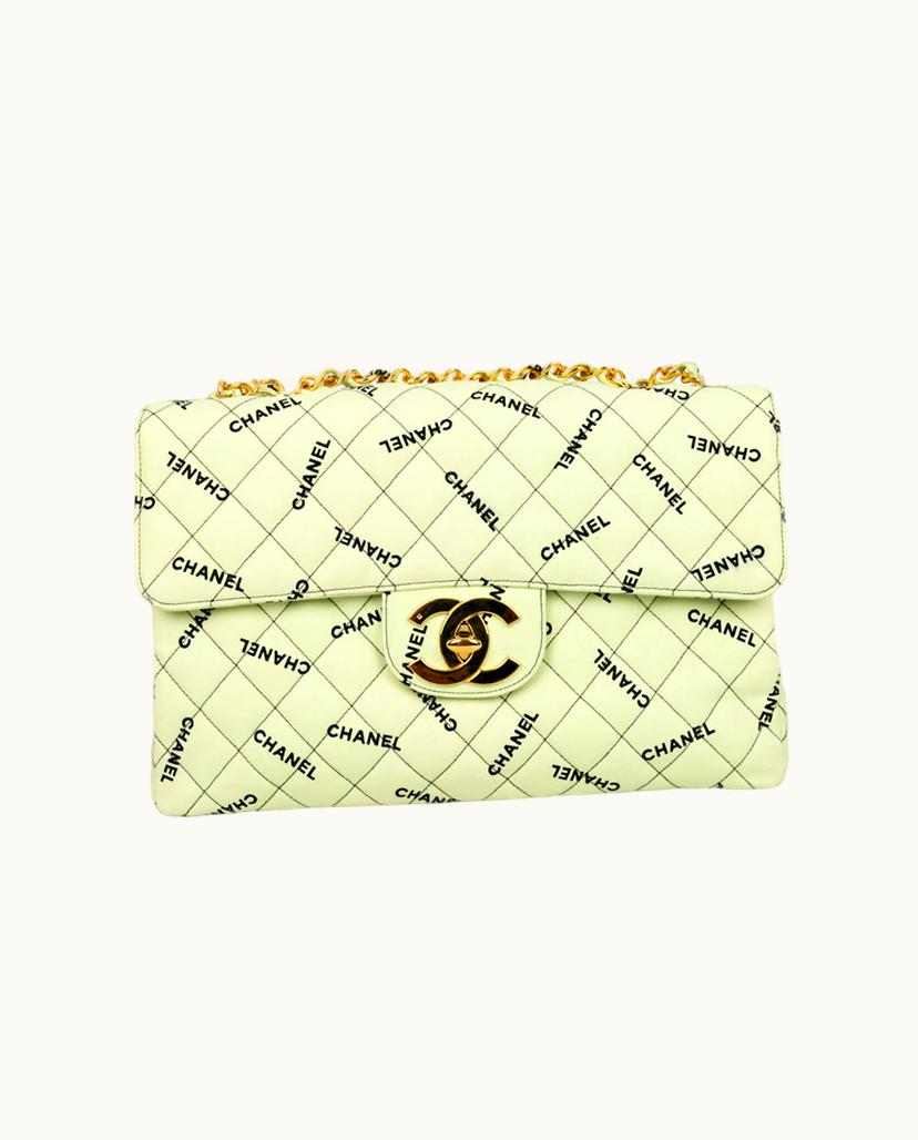 Chanel Chanel Women's Flap Bag Cotton In Green