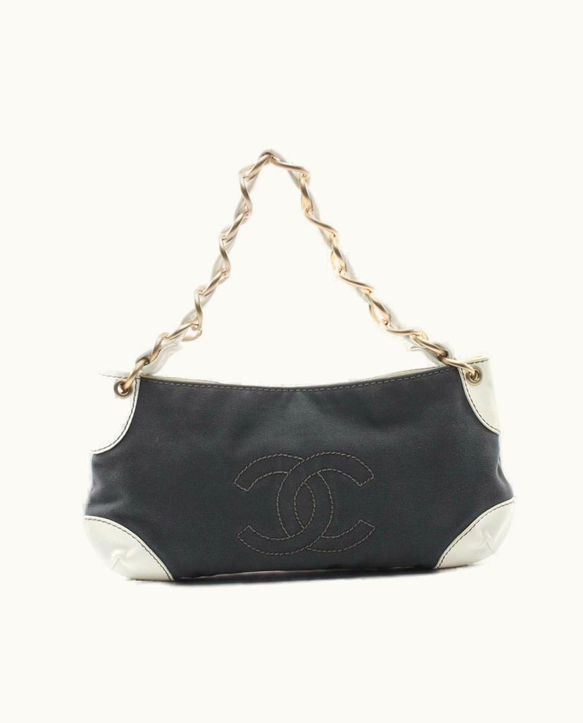 Chanel Chanel Classic Shoulder Bag Leather In Grey