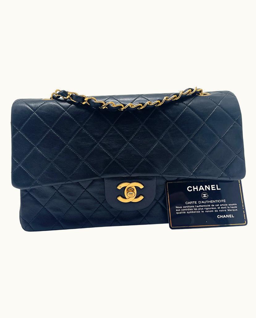 Chanel Chanel Timeless Sac Classique Handbag Black Lambskin Gold Plated