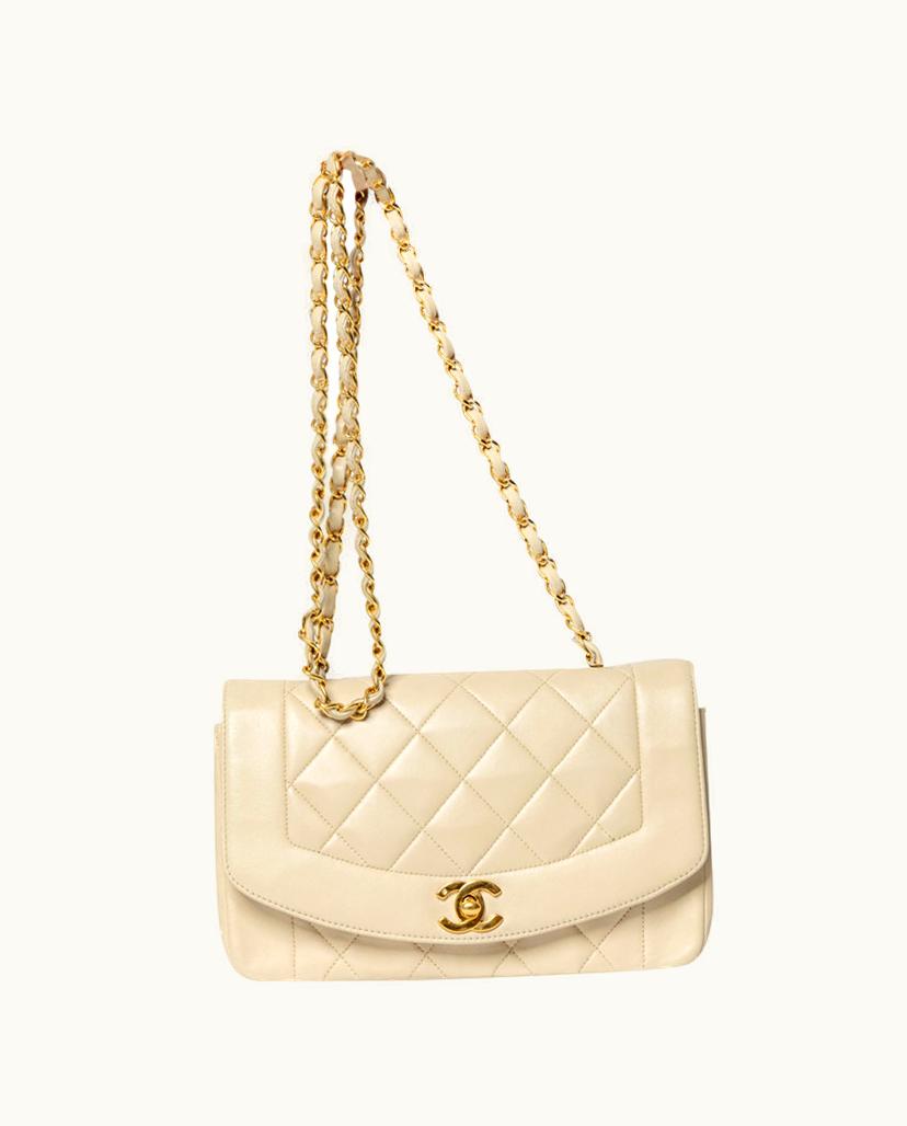 Chanel Chanel Women's Diana Leather In Cream