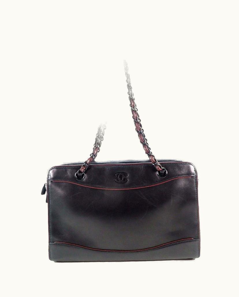 Chanel Chanel Coco Mark Women's Shoulder Bag in Brown