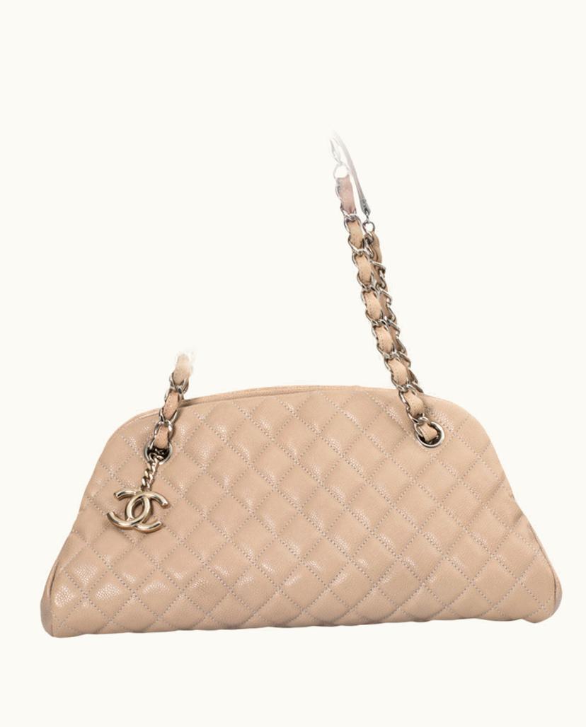 Chanel Chanel Women's Mademoiselle Patent Leather In Beige