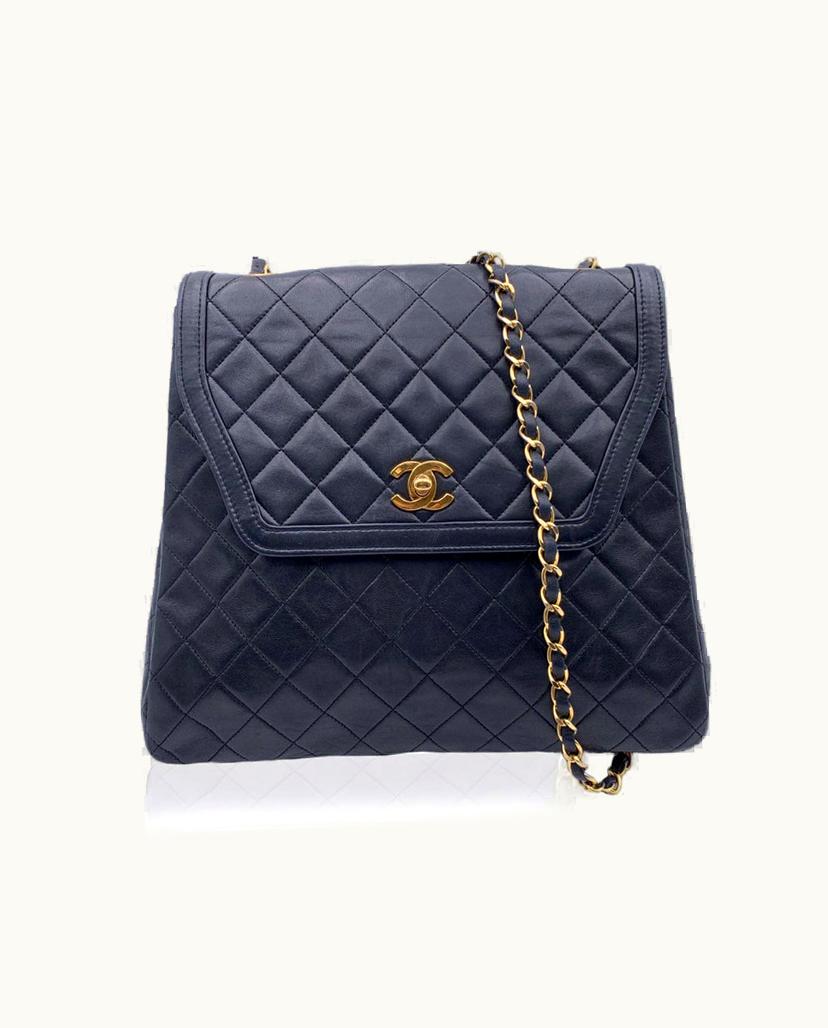 Chanel Chanel Metallic Straps Shoulder Bag Leather In Black