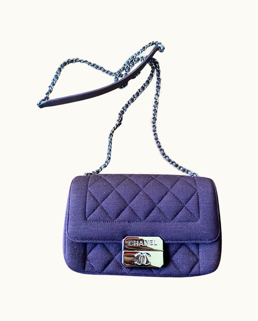 Chanel Chanel Women's Beauty Lock Flap Bag Canvas In Bordeaux