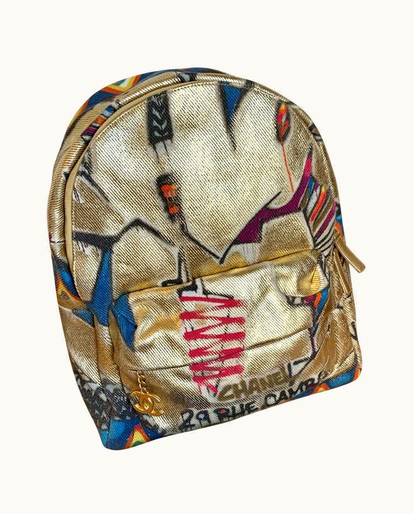 Chanel Chanel Graffiti Collector's Backpack Limited Edition Black