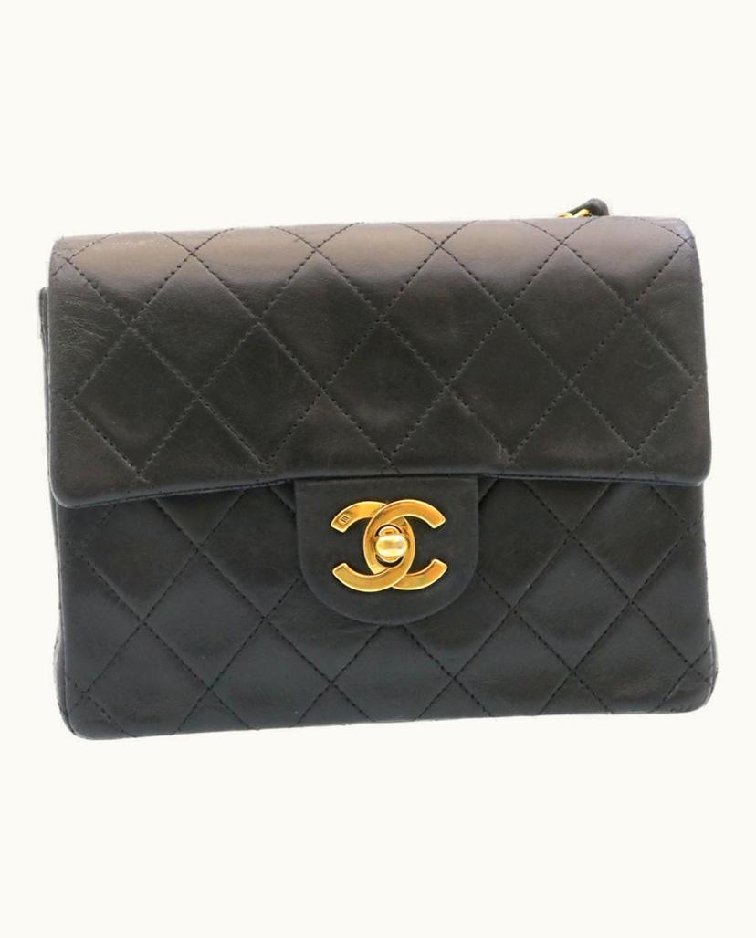 Chanel Chanel Classic Shoulder Bag Leather Black