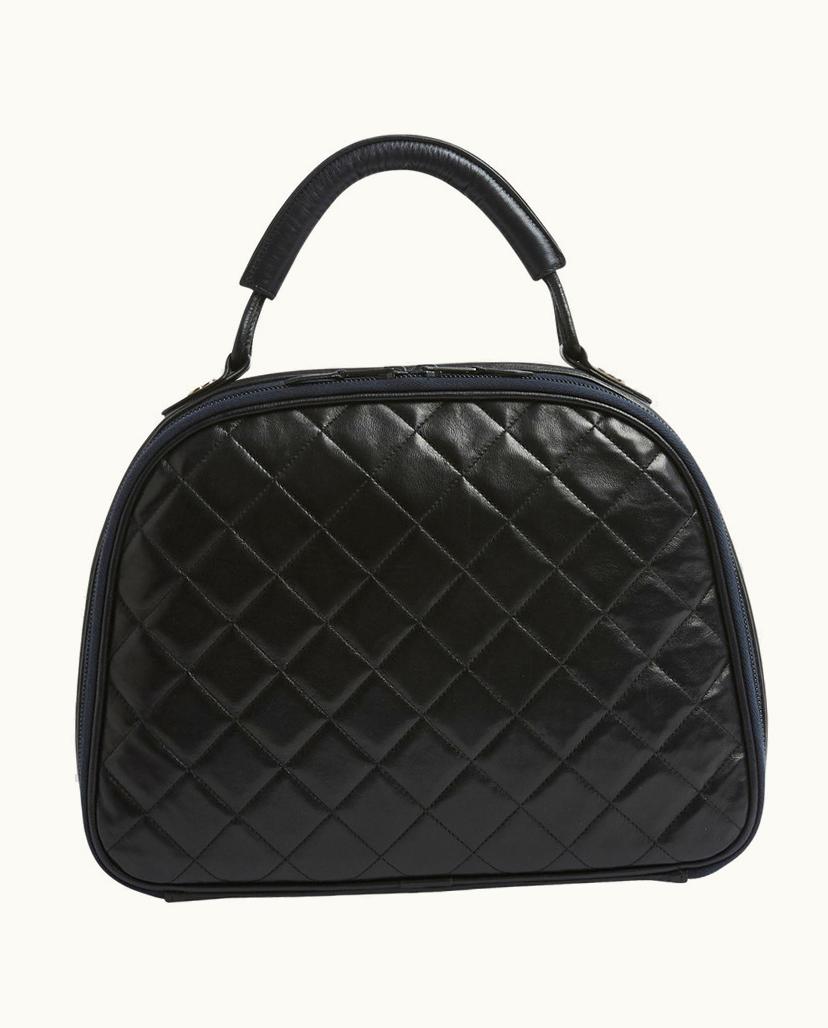 Chanel Chanel Vanity Series Classic Black Leather Women's Handbag