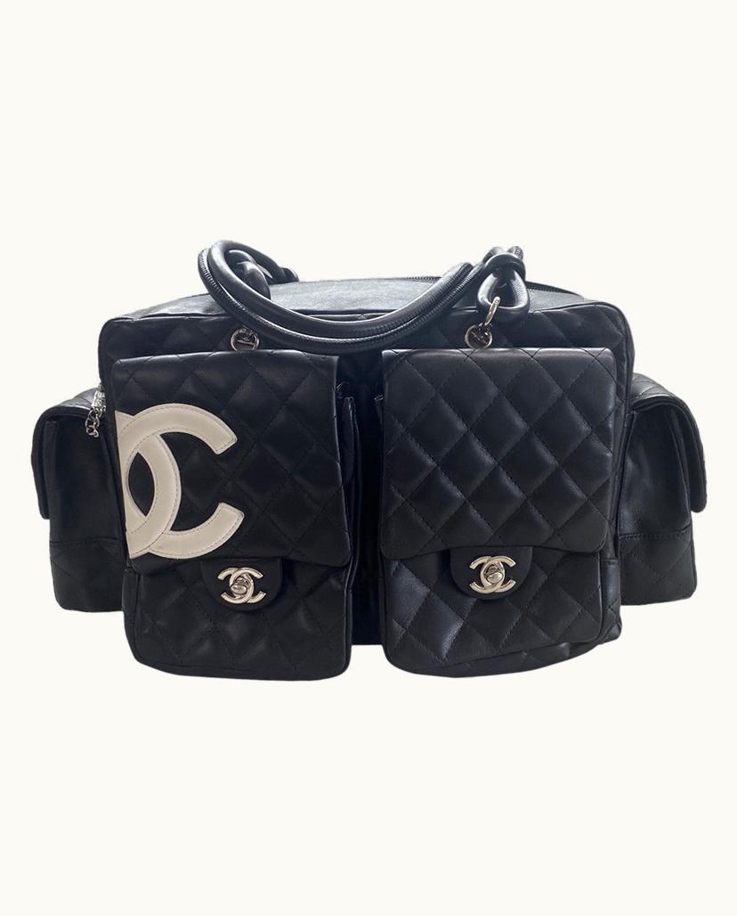 Chanel Chanel Women's Cambon Reporter Leather In Black