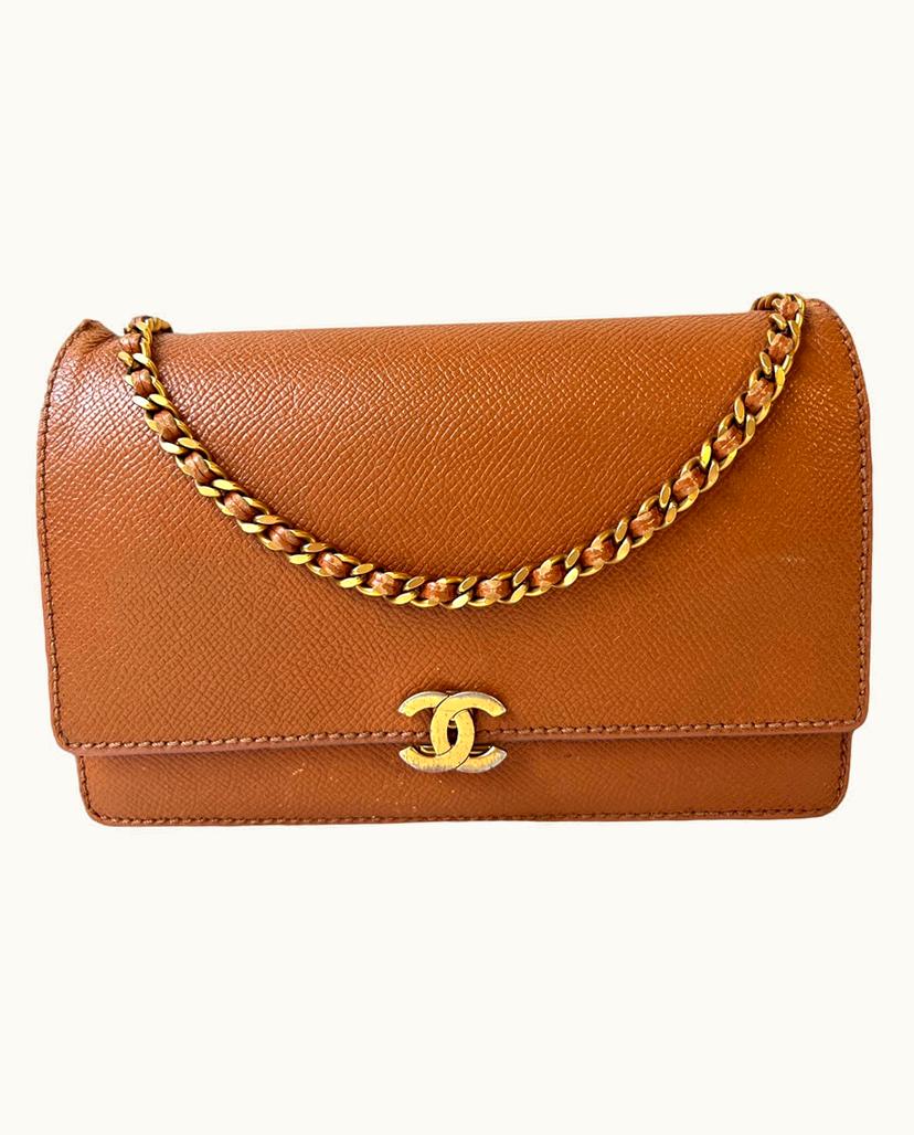 Chanel Chanel Women's Timeless Wallet On Chain Leather In Brown