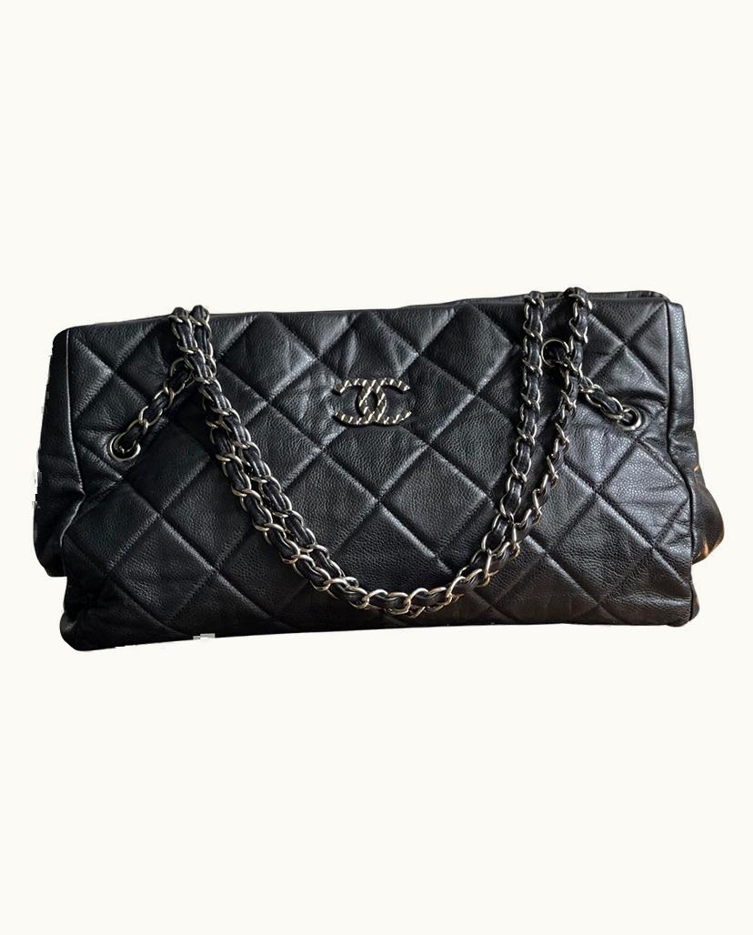 Chanel Chanel 2016 Women's Tote Bag Leather In Black