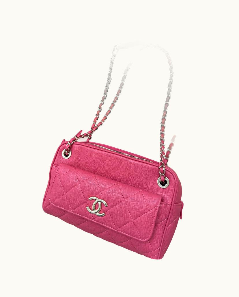 Chanel Chanel Women's Camera Bag Leather In Pink