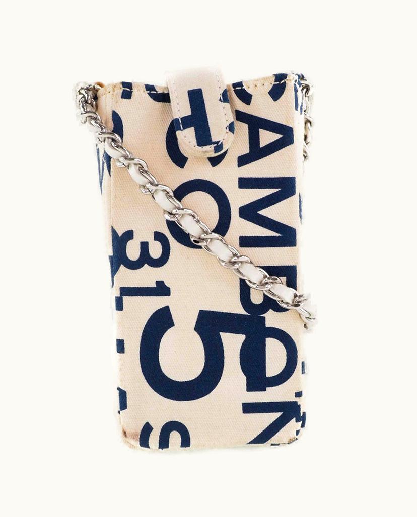 Chanel Chanel Canvas Women's Clutch Bag in Black