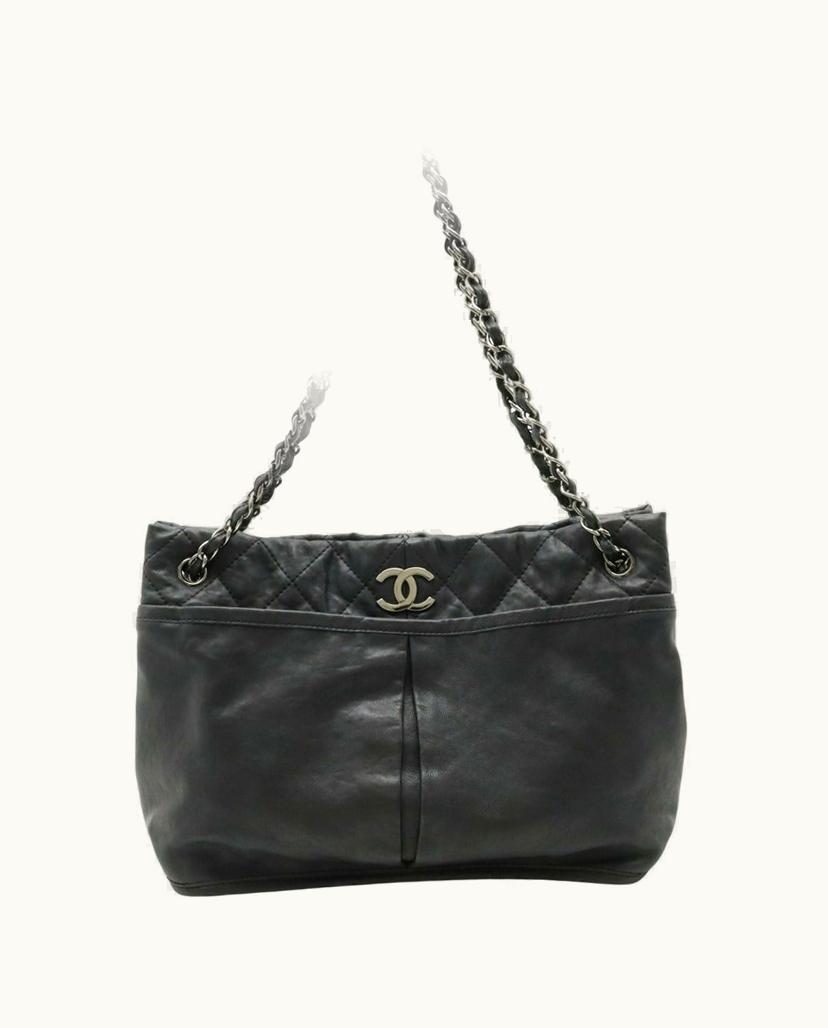 Chanel Chanel Shopping Tote Black Leather