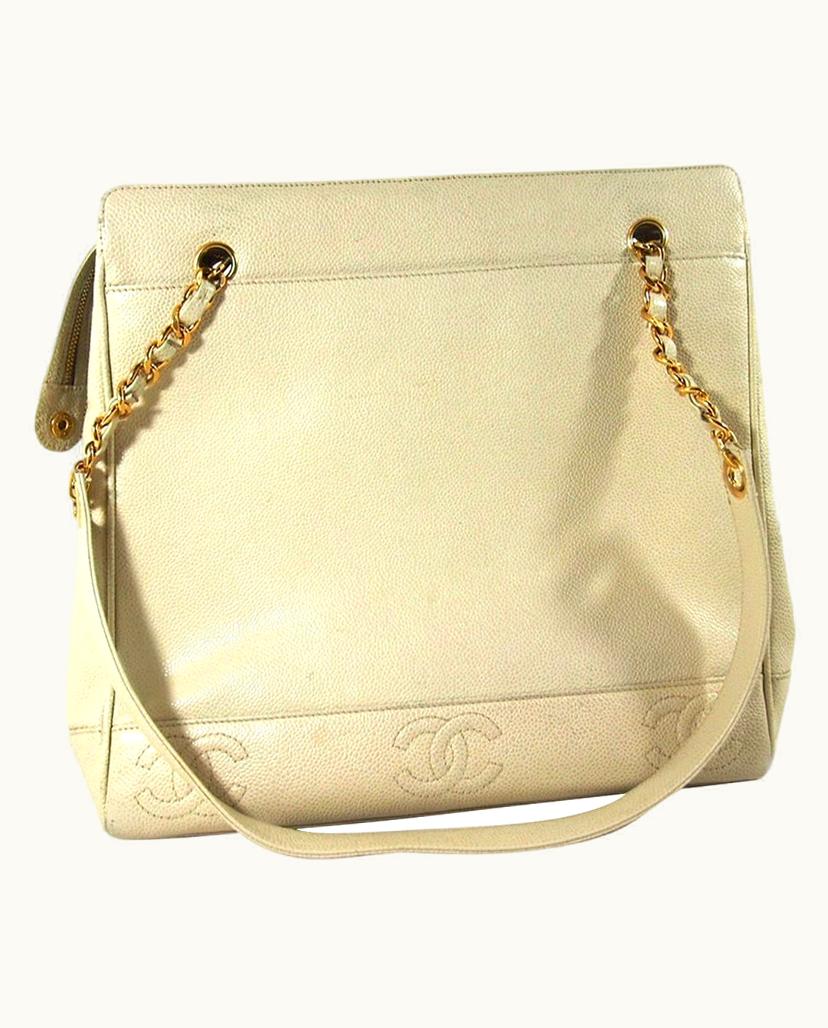 Chanel Chanel Women's Shopper Shoulder Bag in Ivory