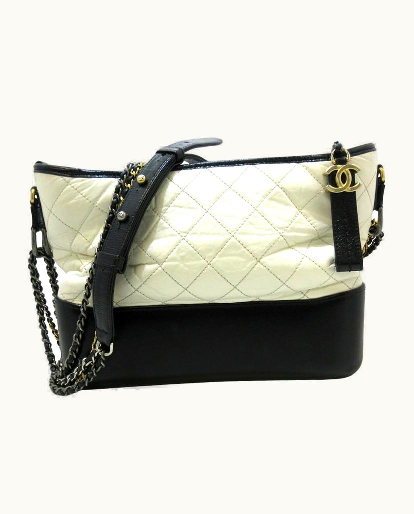 Chanel Chanel Gabrielle Leather Bag in White