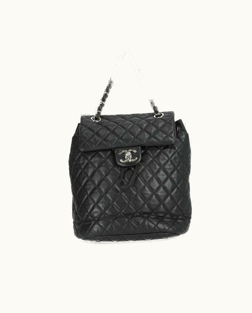 Chanel CHANEL Small Urban Spirit Backpack Quilted Lambskin Black